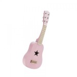 Kids Concept 1000148 - Kinder Holz Gitarre Rosa von BellasTraum Name personalisierbar